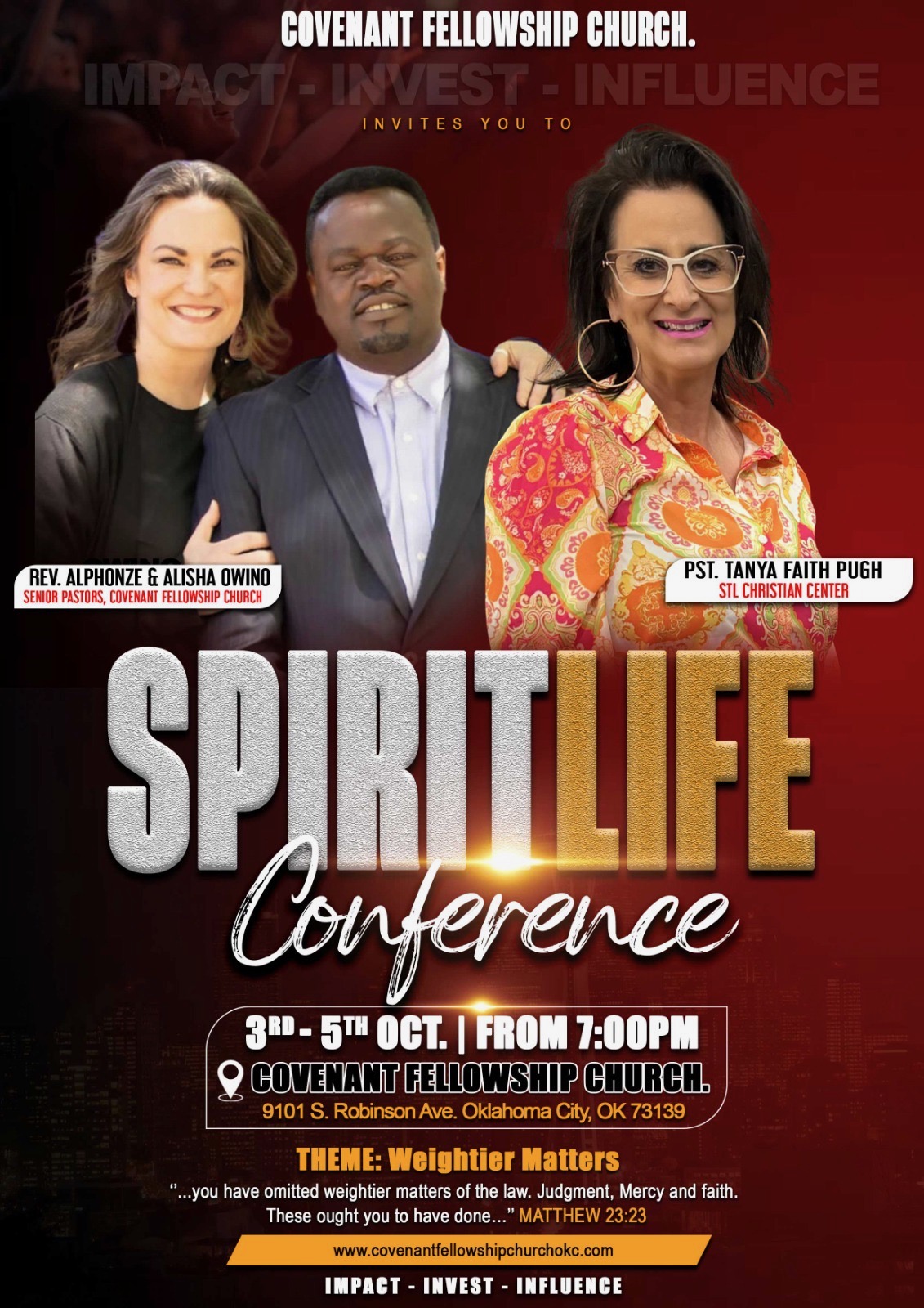 spiritlife conference at covenant fellowship church okc